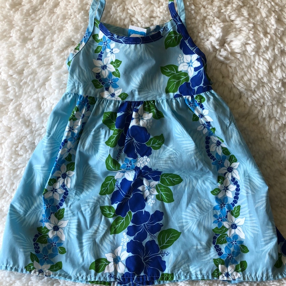 Little girls Hawaiian tank dress